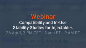 Upcoming webinar: Compatibility and In-Use Stability Studies for Injectables